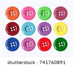 vector collection of buttons... | Shutterstock .eps vector #741760891