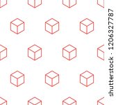isometric cube. seamless... | Shutterstock .eps vector #1206327787