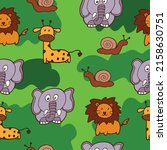 Set Of Cute Baby Animal Icon On ...