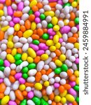 Multicolored sugar sprinkles...