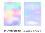 kawaii background with rainbow... | Shutterstock .eps vector #2138847117