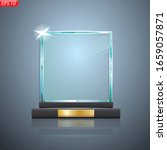 glass trophy award. first place ... | Shutterstock .eps vector #1659057871