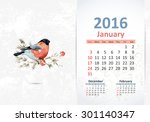 Calendar For 2016  January