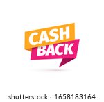 cash back isolated vector icon. ... | Shutterstock .eps vector #1658183164