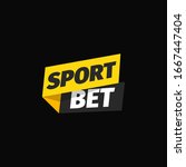 sport bet isolated vector icon. ... | Shutterstock .eps vector #1667447404