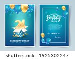 24 th years birthday vector... | Shutterstock .eps vector #1925302247
