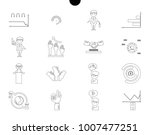 outline web icon set   money ... | Shutterstock .eps vector #1007477251