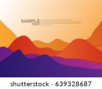 wavy background. dynamic effect.... | Shutterstock .eps vector #639328687