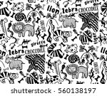seamless pattern of african... | Shutterstock .eps vector #560138197
