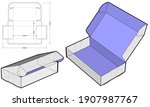 thin cardboard box for sending... | Shutterstock .eps vector #1907987767