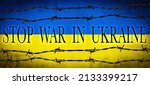 Stop War In Ukraine Background  ...