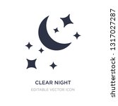 clear night icon on white... | Shutterstock .eps vector #1317027287