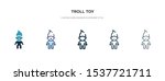 Troll Toy Icon In Different...