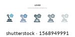 lever icon in different style... | Shutterstock .eps vector #1568949991