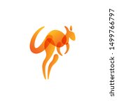 orange transparency kangaroo... | Shutterstock .eps vector #1499766797