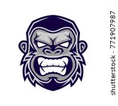 gorilla head vector  monkey... | Shutterstock .eps vector #771907987