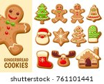 Set Of Cute Gingerbread Cookies ...