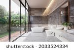 Modern Luxury Bathroom With...