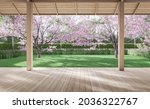 Empty Wooden Terrace With...