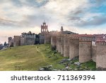 Small photo of The walls are the unequivocal image associated with the city of Avila (Castilla y Leon, Spain)