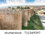 Small photo of The walls are the unequivocal image associated with the city of Avila (Castilla y Leon, Spain)