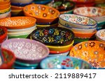 Bowls And Dish Are Multicolored ...