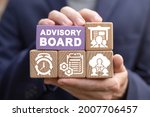Small photo of Concept of advisory board. Financial advisory services.