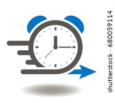 alarm clock fast speed quick... | Shutterstock .eps vector #680059114