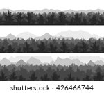 set of forest and mountains... | Shutterstock . vector #426466744