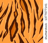 repeat pattern with tiger skin... | Shutterstock .eps vector #1377077141