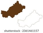 City of Cessnock (Commonwealth of Australia, New South Wales, NSW) map vector illustration, scribble sketch Cessnock map