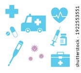 various medical icons  first... | Shutterstock .eps vector #1922553551