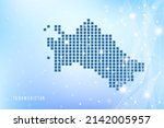abstract pixel map of... | Shutterstock .eps vector #2142005957