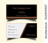 a simple business card  | Shutterstock .eps vector #510393907