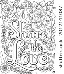 Share The Love Font With Flower ...