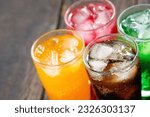 Soft drinks and fruit juice...