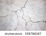 Cracked Concrete Wall Covered...