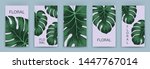 set of tropical cover template... | Shutterstock .eps vector #1447767014