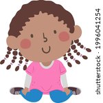 illustration of a kid girl... | Shutterstock .eps vector #1996041254