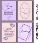 wedding invitation card suite... | Shutterstock .eps vector #1036927651