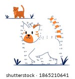 dot to dot game for kids... | Shutterstock .eps vector #1865210641