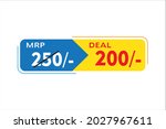 maximum retail price price tag... | Shutterstock .eps vector #2027967611