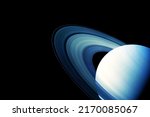 Saturn In Unusual Colors  On A...