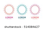 a round logo concept. abstract... | Shutterstock .eps vector #514084627