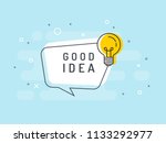 good idea quick tips badge with ... | Shutterstock .eps vector #1133292977