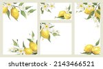summer card with jasmine... | Shutterstock .eps vector #2143466521