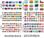 alphabetical country flags by... | Shutterstock . vector #201354824