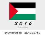 a 2016 flag illustration of the ... | Shutterstock . vector #364786757