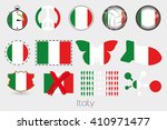 many different styles of flag... | Shutterstock .eps vector #410971477