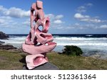 Small photo of Sydney, Australia - Oct 23, 2016. Christabel Wigley: Knucklebones Venus Combination. Sculpture by the Sea is the world's largest free to the public sculpture exhibitions.